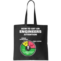 Engineer Engineering Gifts How To Get Engineers Attention Tote Bag