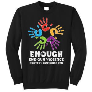 Enough End Gun Violence Protect Our Children Orange Mom Dad Sweatshirt