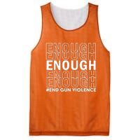 Enough End Gun Violence Awareness Day Wear Orange Mesh Reversible Basketball Jersey Tank