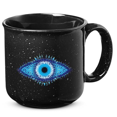 Evil Eye Greek Turkish Eye Evil Spirit Protection 15oz Campfire Ceramic Mug