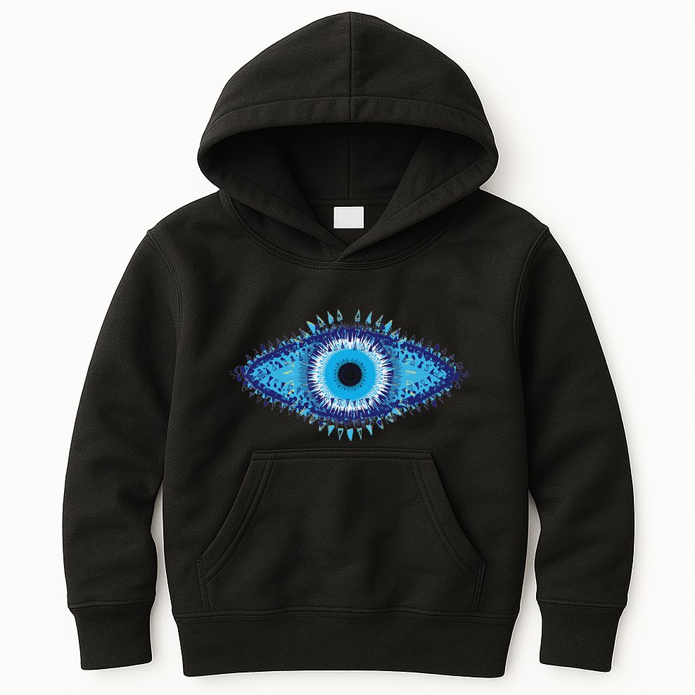Evil Eye Greek Turkish Eye Evil Spirit Protection Kids Hoodie
