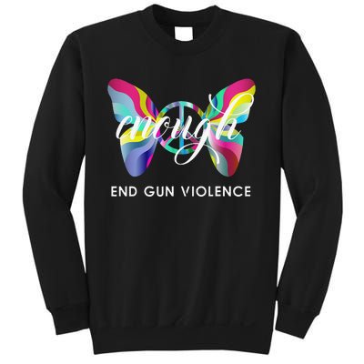 Enough End Gun Violence Wear Orange Day Anti Gun No Silence Sweatshirt