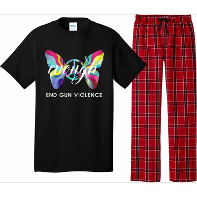 Enough End Gun Violence Wear Orange Day Anti Gun No Silence Pajama Set