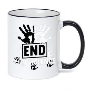 Enough End Gun Violence Awareness Day In June Wear Orange 11oz Black Color Changing Mug