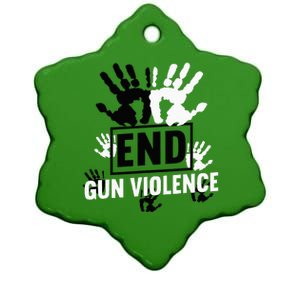 Enough End Gun Violence Awareness Day In June Wear Orange Ceramic Star Ornament