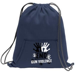 Enough End Gun Violence Awareness Day In June Wear Orange Sweatshirt Cinch Pack Bag