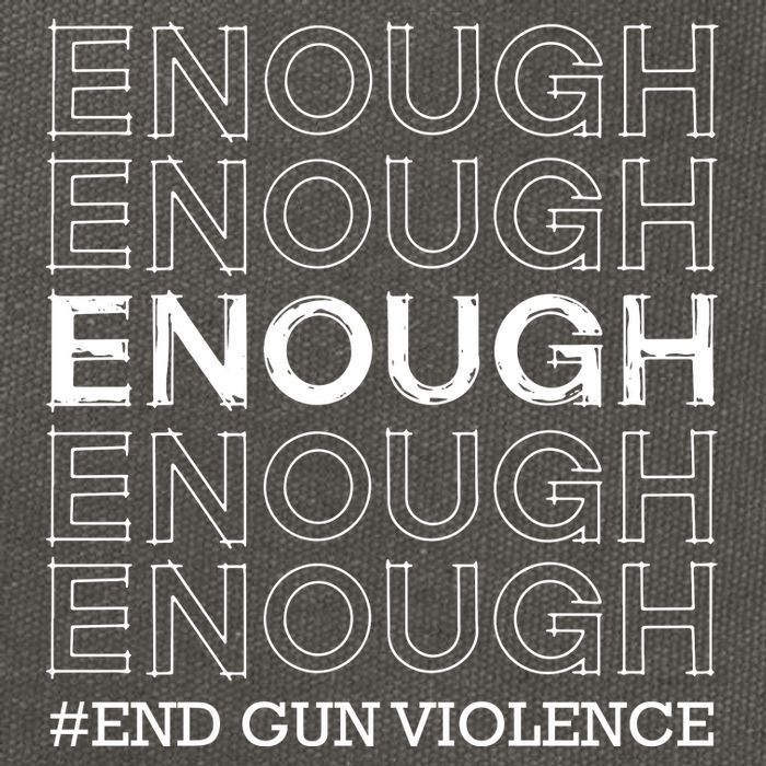 Enough End Gun Violence Awareness Day Cotton Canvas Backpack