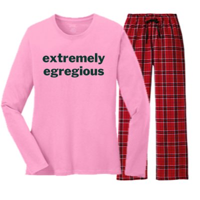 Extremely Egregious Gear Women's Long Sleeve Flannel Pajama Set 