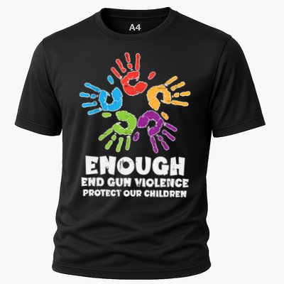 Enough End Gun Violence Protect Our Children Orange Mom Dad Performance Shirt