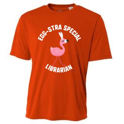 Easter Eggcute Giftstra Special Librarian Flamingo Gift Cooling Performance Crew T-Shirt