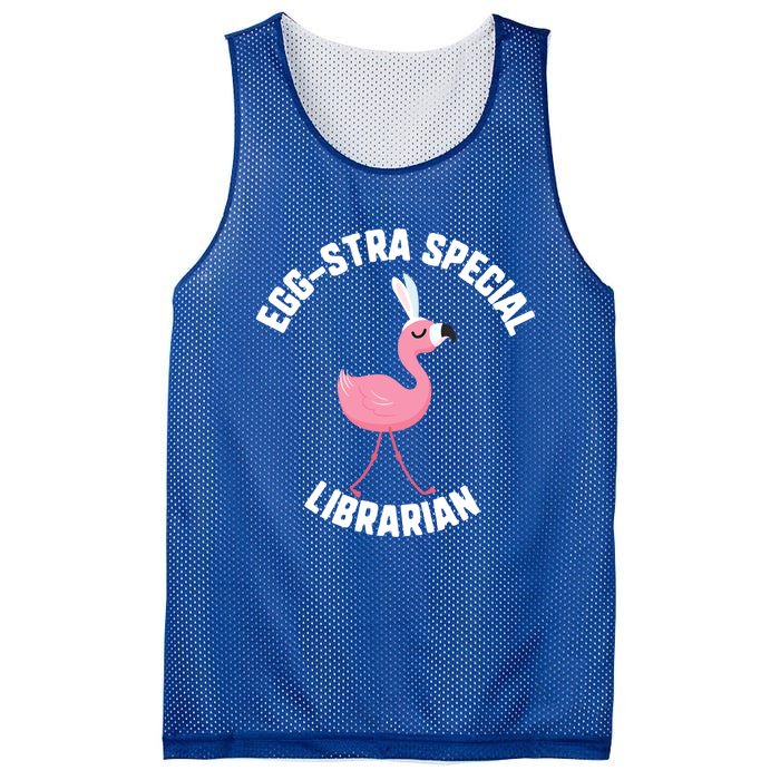 Easter Eggcute Giftstra Special Librarian Flamingo Gift Mesh Reversible Basketball Jersey Tank