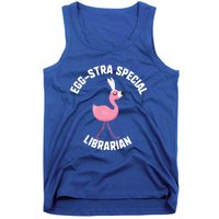 Easter Eggcute Giftstra Special Librarian Flamingo Gift Tank Top