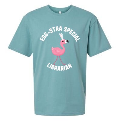 Easter Eggcute Giftstra Special Librarian Flamingo Gift Sueded Cloud Jersey T-Shirt