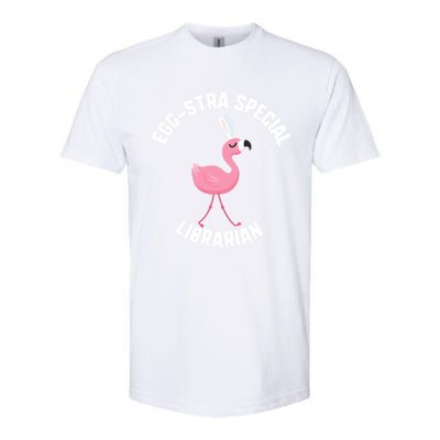 Easter Eggcute Giftstra Special Librarian Flamingo Gift Softstyle CVC T-Shirt