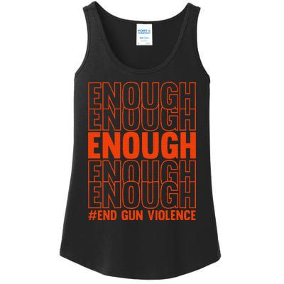 Enough End Gun Violence Protect Our Children Orange Mom Dad Ladies Essential Tank