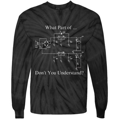 Electrical Engineer Gift Funny Technology Sarcasm Tie-Dye Long Sleeve Shirt