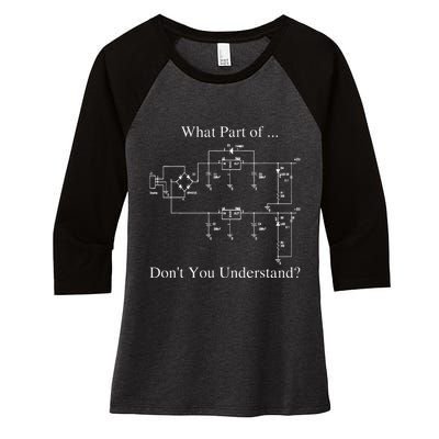 Electrical Engineer Gift Funny Technology Sarcasm Women's Tri-Blend 3/4-Sleeve Raglan Shirt