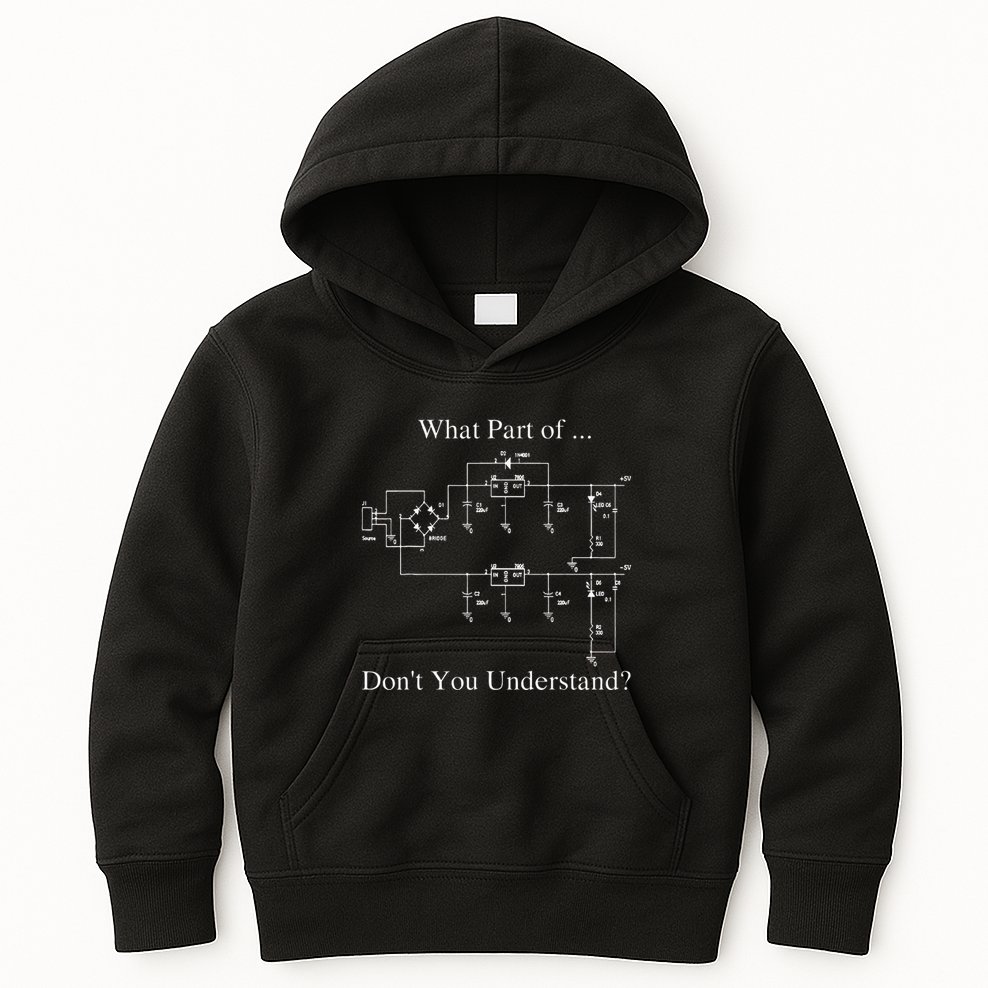 Electrical Engineer Gift Funny Technology Sarcasm Kids Hoodie