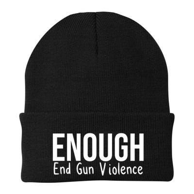 Enough End Gun Violence No More Guns Beanie