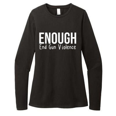 Enough End Gun Violence No More Guns Womens CVC Long Sleeve Shirt