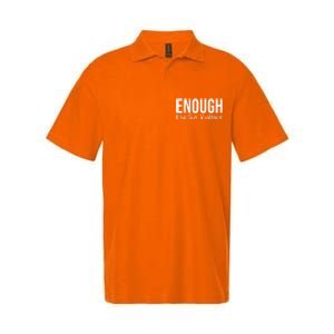 Enough End Gun Violence No More Guns Softstyle Adult Sport Polo