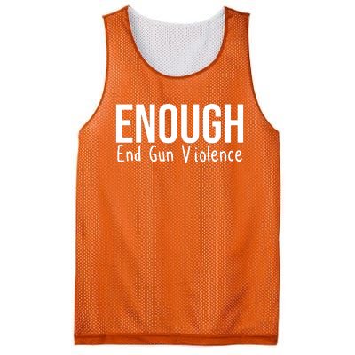 Enough End Gun Violence No More Guns Mesh Reversible Basketball Jersey Tank