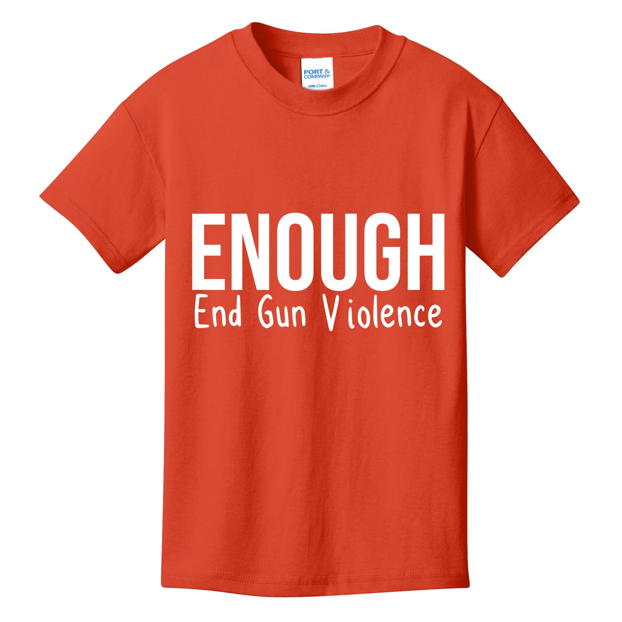 Enough End Gun Violence No More Guns Kids T-Shirt