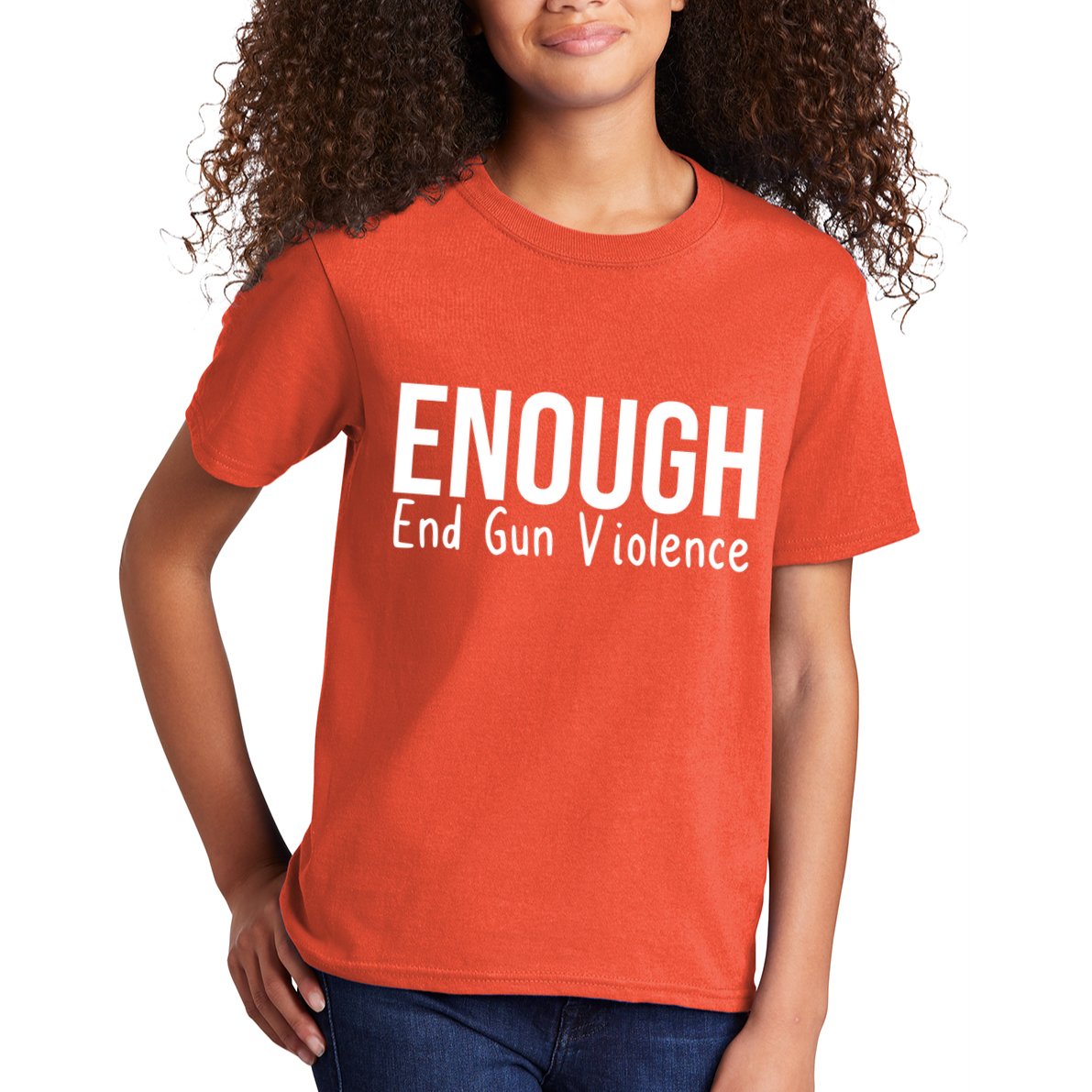 Enough End Gun Violence No More Guns Kids T-Shirt