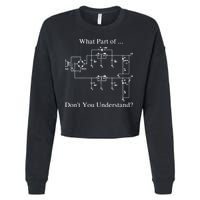 Electrical Engineer Gift Funny Engineering Sarcasm Cropped Pullover Crew