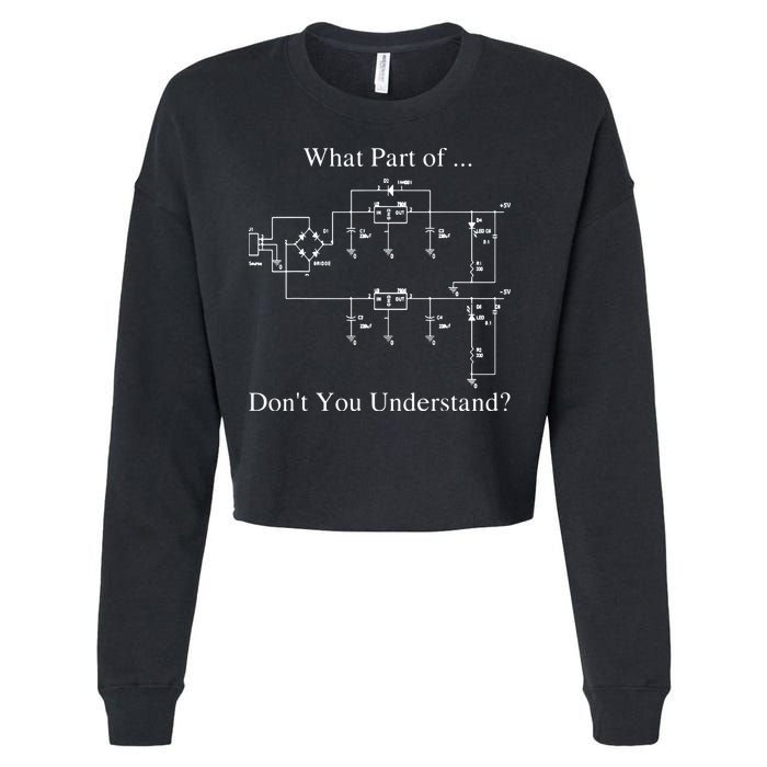 Electrical Engineer Gift Funny Engineering Sarcasm Cropped Pullover Crew