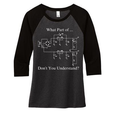 Electrical Engineer Gift Funny Engineering Sarcasm Women's Tri-Blend 3/4-Sleeve Raglan Shirt