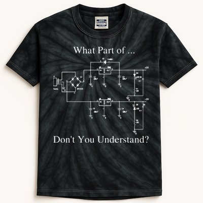 Electrical Engineer Gift Funny Engineering Sarcasm Kids Tie-Dye T-Shirt