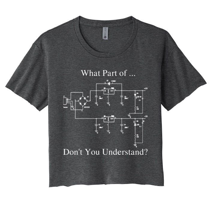 Electrical Engineer Gift Funny Engineering Sarcasm Crop Top