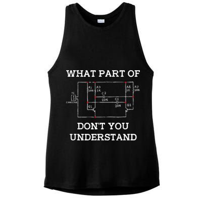 Electrical Engineer Gifts Circuit Board Nerd Ladies PosiCharge Tri-Blend Wicking Tank