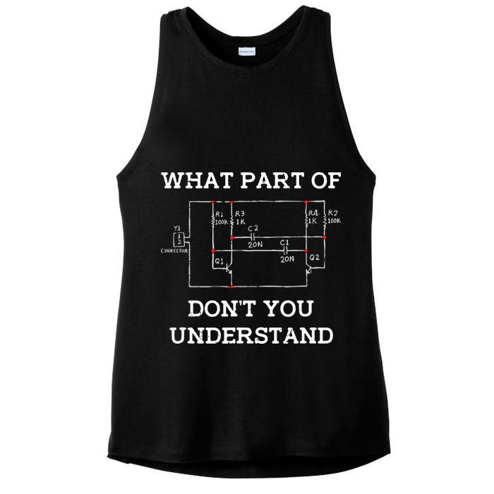 Electrical Engineer Gifts Circuit Board Nerd Ladies PosiCharge Tri-Blend Wicking Tank