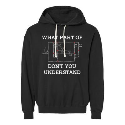 Electrical Engineer Gifts Circuit Board Nerd Garment-Dyed Fleece Hoodie