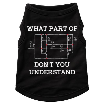 Electrical Engineer Gifts Circuit Board Nerd Doggie Tank