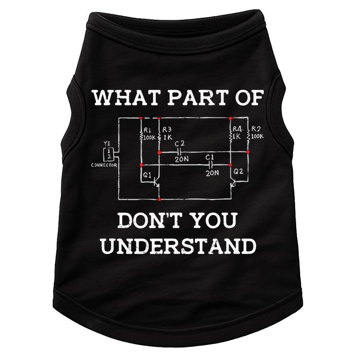 Electrical Engineer Gifts Circuit Board Nerd Doggie Tank