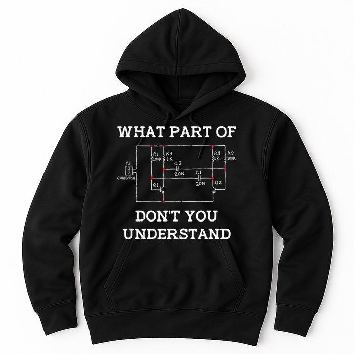 Electrical Engineer Gifts Circuit Board Nerd Hoodie