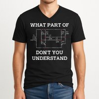 Electrical Engineer Gifts Circuit Board Nerd V-Neck T-Shirt