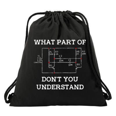 Electrical Engineer Gifts Circuit Board Nerd Drawstring Bag