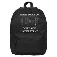 Electrical Engineer Gifts Circuit Board Nerd 16 in Basic Backpack