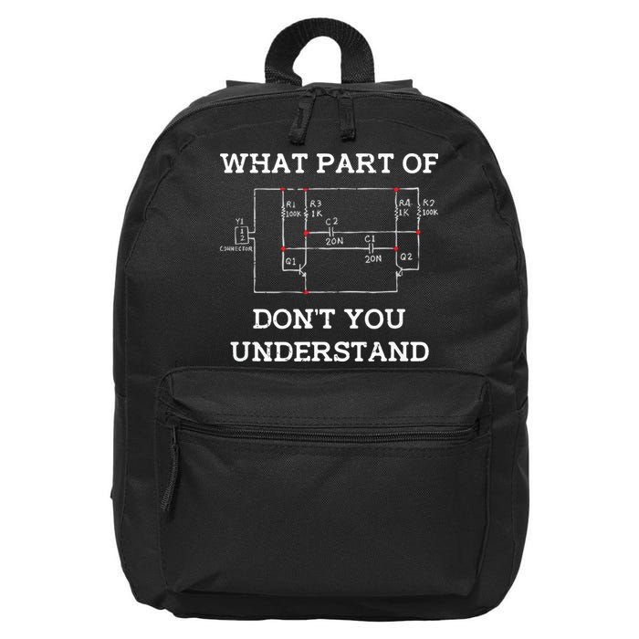 Electrical Engineer Gifts Circuit Board Nerd 16 in Basic Backpack