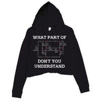 Electrical Engineer Gifts Circuit Board Nerd Crop Fleece Hoodie