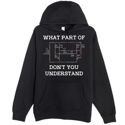 Electrical Engineer Gifts Circuit Board Nerd Premium Pullover Hoodie