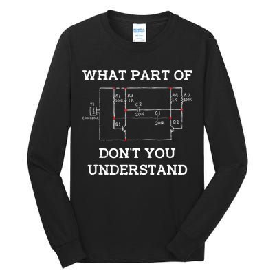 Electrical Engineer Gifts Circuit Board Nerd Tall Long Sleeve T-Shirt