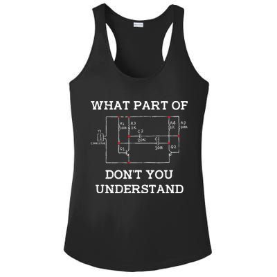 Electrical Engineer Gifts Circuit Board Nerd Ladies PosiCharge Competitor Racerback Tank