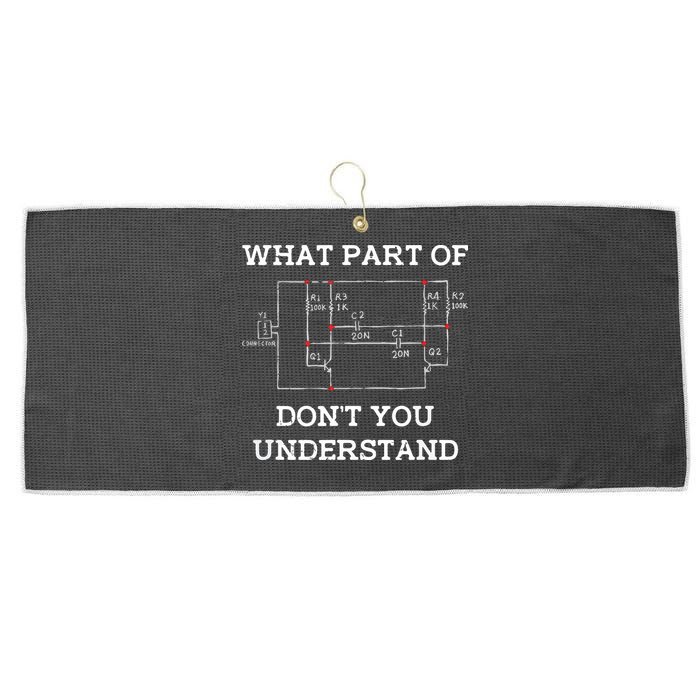 Electrical Engineer Gifts Circuit Board Nerd Large Microfiber Waffle Golf Towel