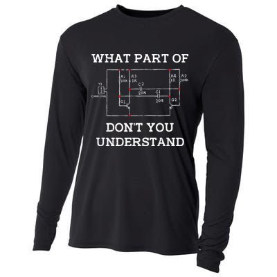 Electrical Engineer Gifts Circuit Board Nerd Cooling Performance Long Sleeve Crew