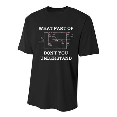 Electrical Engineer Gifts Circuit Board Nerd Youth Performance Sprint T-Shirt